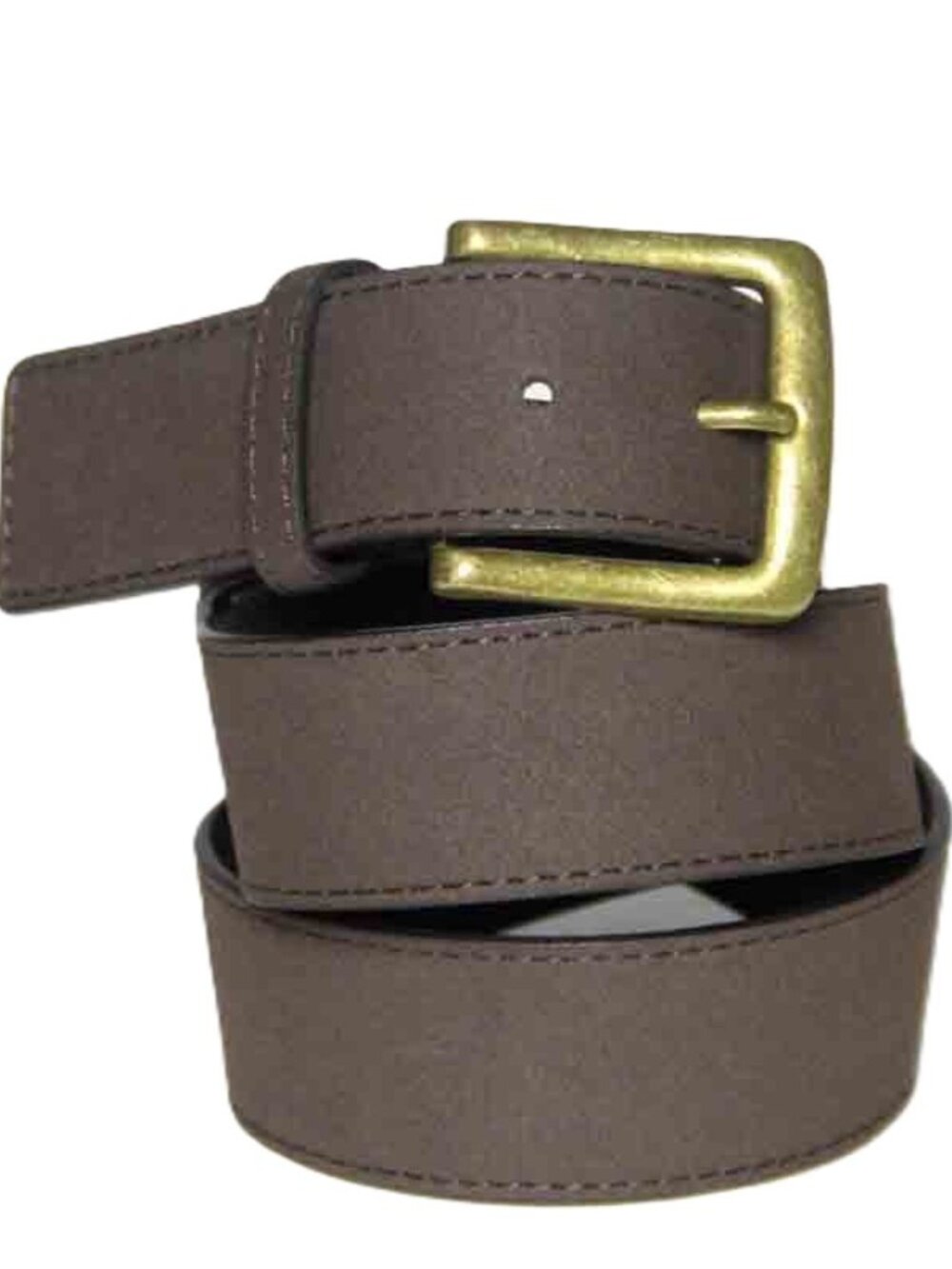 Bershka Vegan Leather Belt Brown Men's Size 34 (BEST FITS 32)